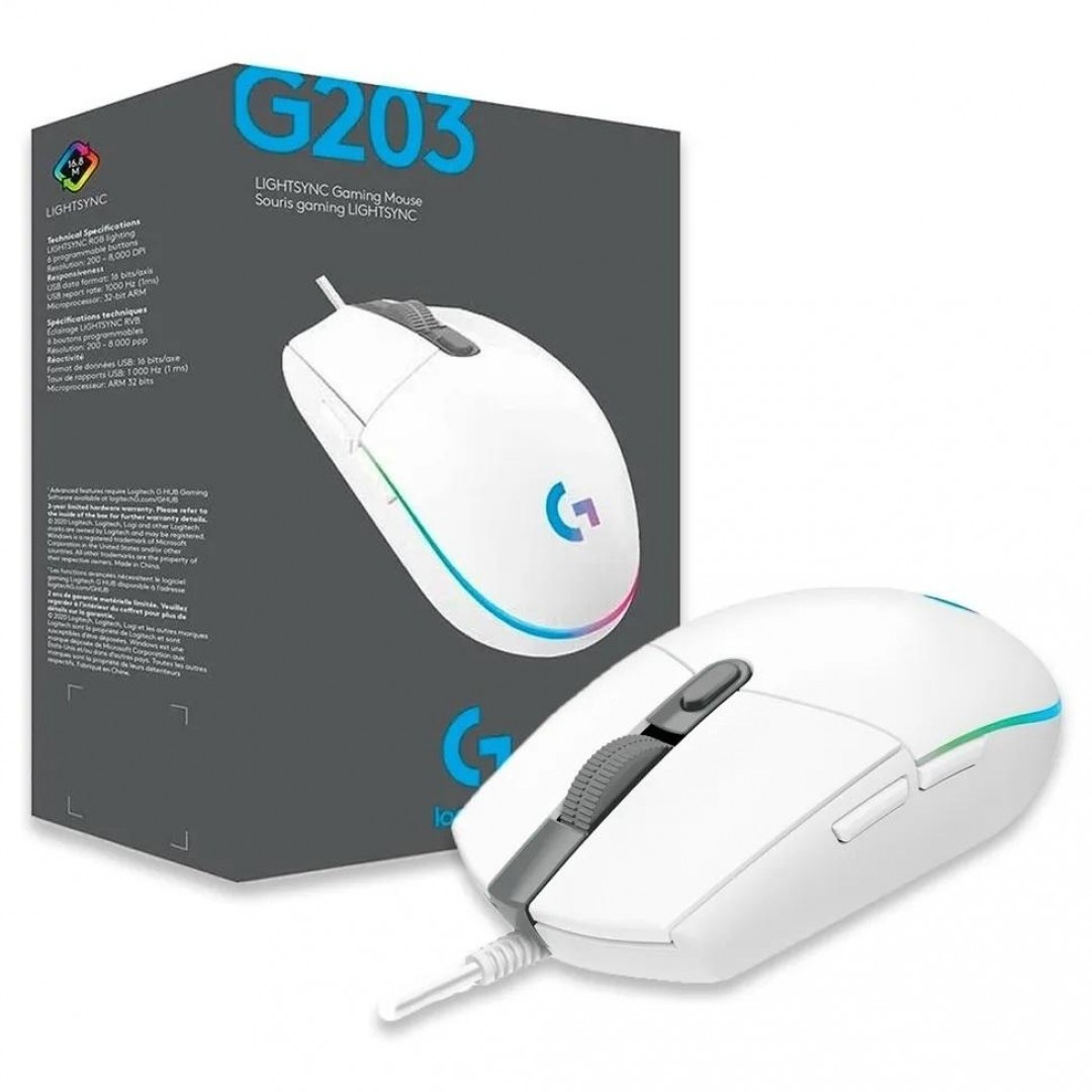 mouse-logitech-g-pro-gaming-g203-lightsync-colores-varios